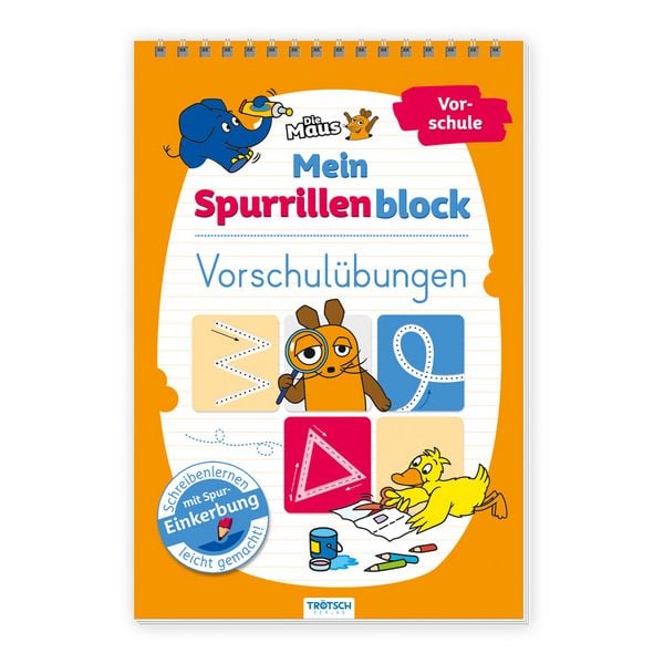 TRÖTSCH - Die Maus Mein Spurrillenblock Vorschulübungen Übungsbuch, Gebundene Ausgabe von , Trötsch Verlag GmbH & Co. KG, 978-3-9880254-5-6