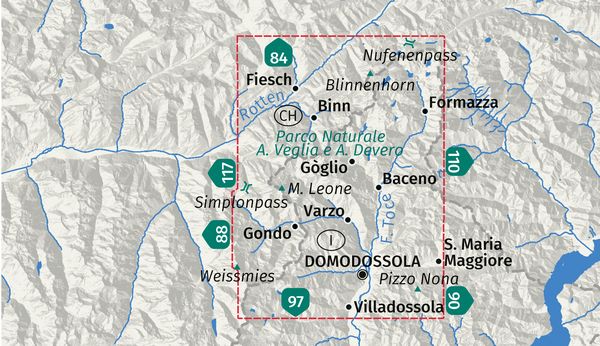 Produktbild: KOMPASS Wanderkarte 89 Parco Naturale Alpe Veglia e Alpe Devero, Valle Antigorio, Val Formazza, Val Divedro, Domodossola 1:50.000