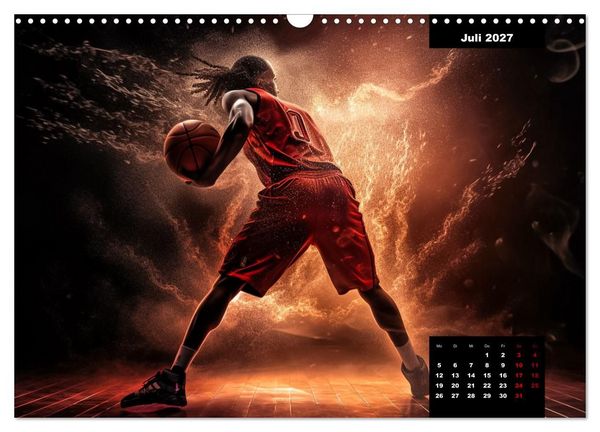 Produktbild: Faszination Basketball (Wandkalender 2027 DIN A3 quer), CALVENDO Monatskalender