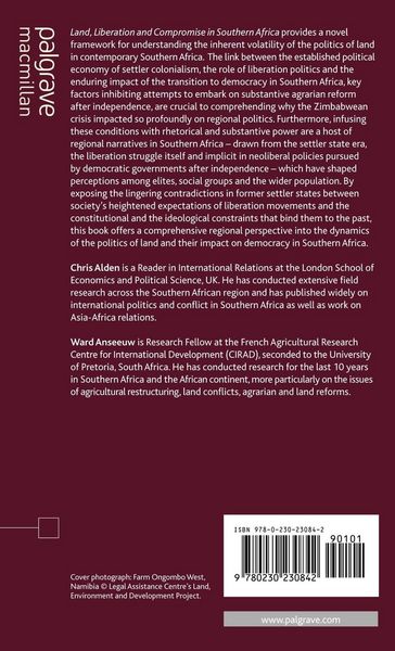Produktbild: Land, Liberation and Compromise in Southern Africa