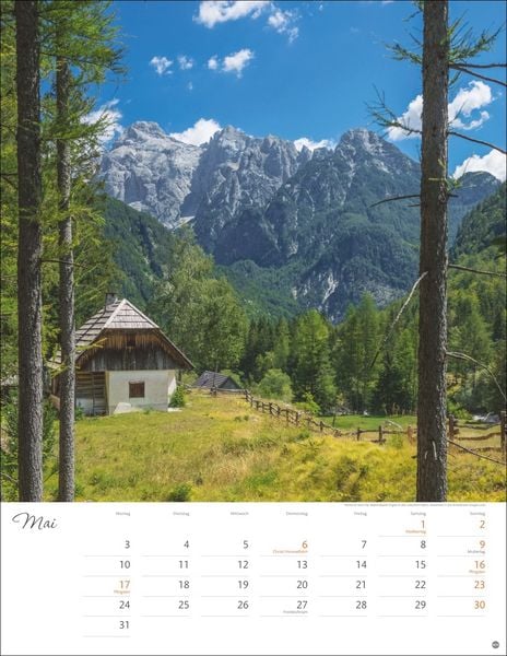 Produktbild: Sch&ouml;nes Alpenland Posterkalender 2027