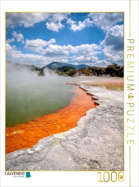 CALVENDO Puzzle Champagne Pool im Wai-o-Tapu Geothermal Gebiet, Rotorua, Bay of Plenty, North Island | 1000 Teile Lege-Größe 64 × 48 cm Foto-Puzzle für glückliche Stunden