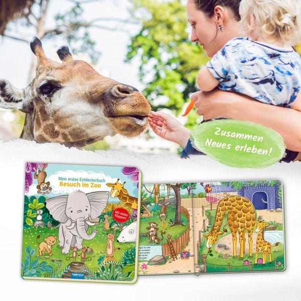 Produktbild: Tr&ouml;tsch Pappenbuch mit Klappen Mein erstes Entdeckerbuch Besuch im Zoo
