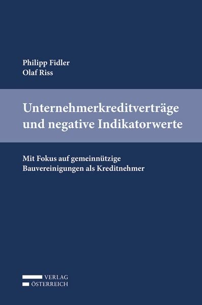 Produktbild: Unternehmerkreditvertr&auml;ge und negative Indikatorwerte