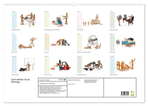 Produktbild: Und wieder ist es Montag... (Wandkalender 2026 DIN A2 quer), CALVENDO Monatskalender