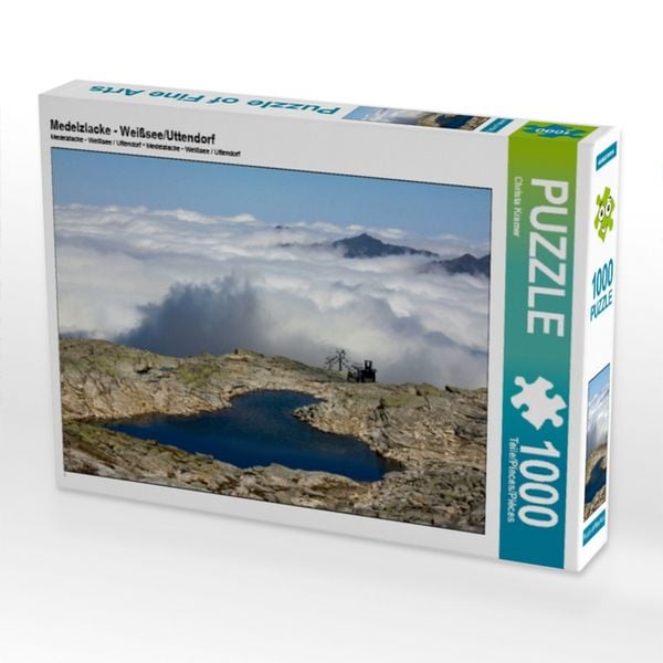 CALVENDO Puzzle Medelzlacke - Weißsee/Uttendorf | 1000 Teile Lege-Größe 64x48cm Foto-Puzzle für glückliche Stunden