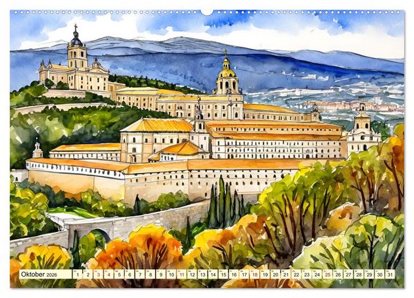 Produktbild: Faszination Spanien (Wandkalender 2026 DIN A2 quer), CALVENDO Monatskalender