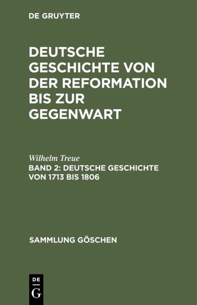 Produktbild: Deutsche Geschichte von 1713 bis 1806