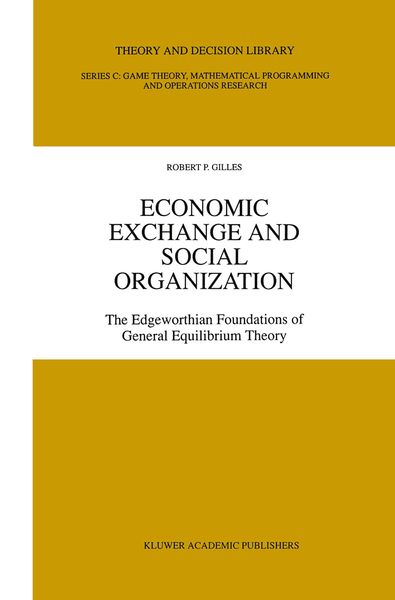 Produktbild: Economic Exchange and Social Organization
