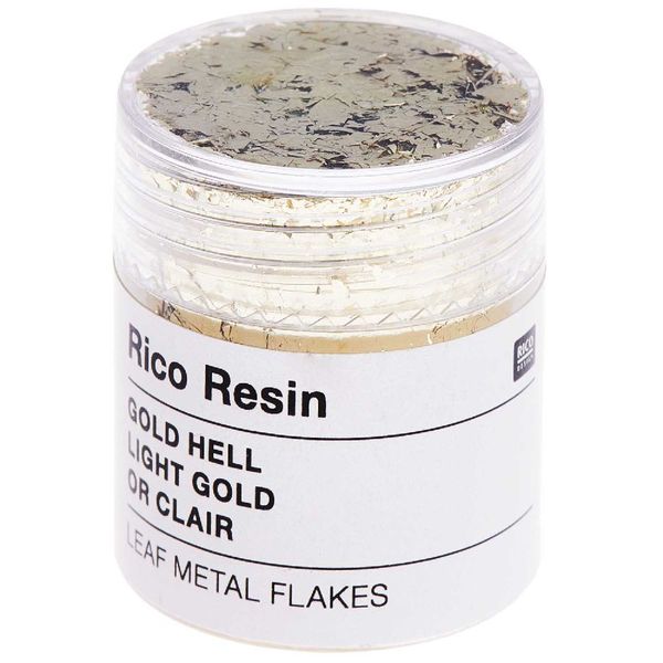 Produktbild: Blattmetall Flocken Gold hell, 0,3g