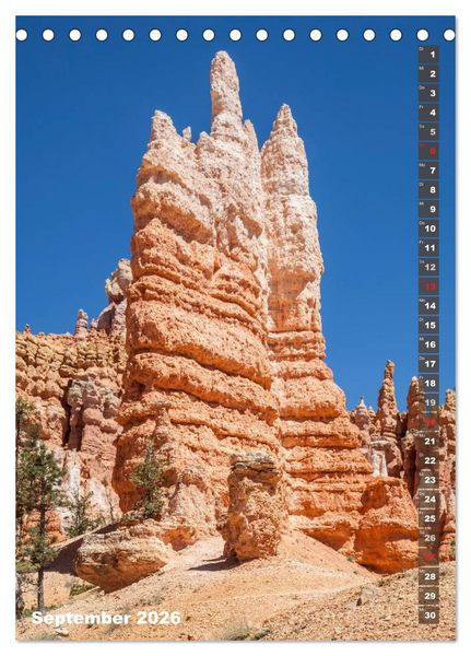 Produktbild: BRYCE CANYON Natur Pur (Tischkalender 2026 DIN A5 hoch), CALVENDO Monatskalender