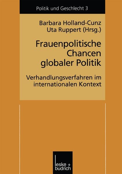 Produktbild: Frauenpolitische Chancen globaler Politik
