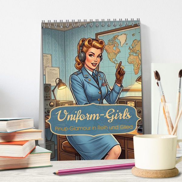 Produktbild: Uniform-Girls (Tischkalender 2027 DIN A5 hoch), CALVENDO Monatskalender