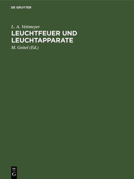 Produktbild: Leuchtfeuer und Leuchtapparate