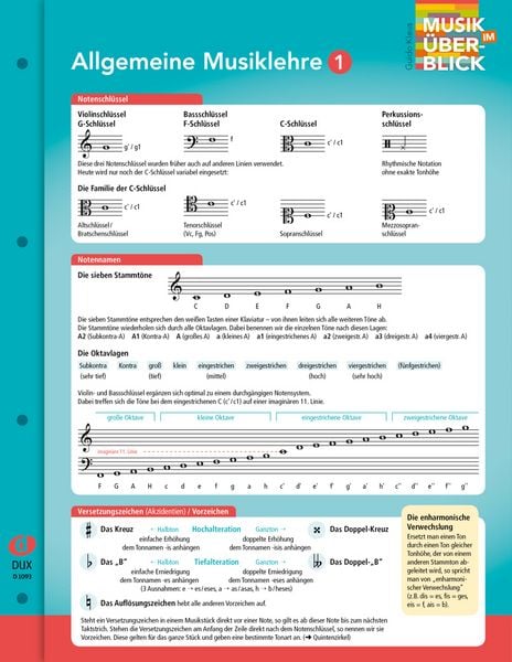 Produktbild: Allgemeine Musiklehre 1