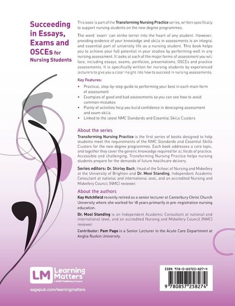 Produktbild: Succeeding in Essays, Exams and OSCEs for Nursing Students