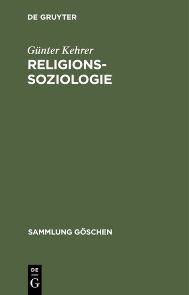 Produktbild: Religionssoziologie