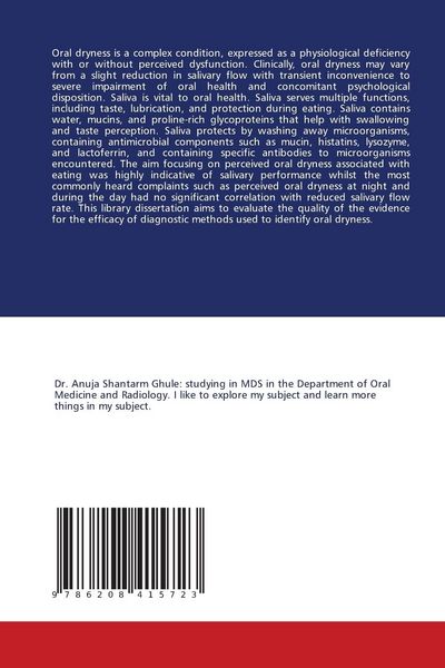 Produktbild: Different Diagnostic Methods for Oral Dryness