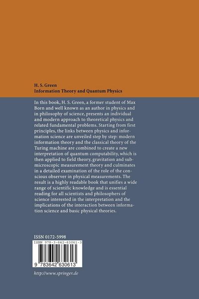 Produktbild: Information Theory and Quantum Physics