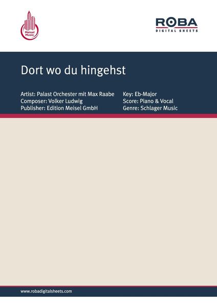 Produktbild: Dort wo du hingehst