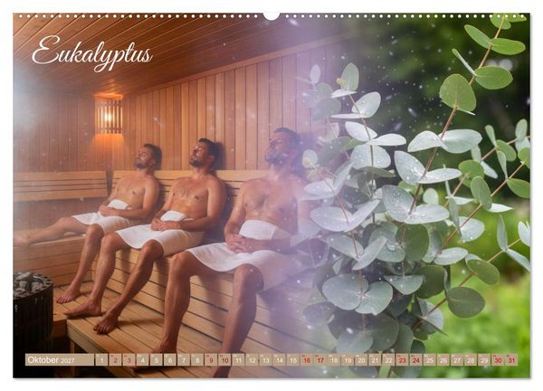 Produktbild: Sauna - Hitze, Duft, Genuss (Wandkalender 2027 DIN A2 quer), CALVENDO Monatskalender