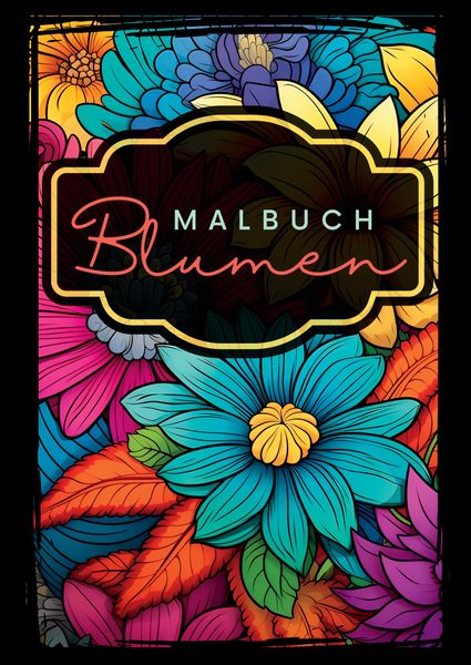 Produktbild: Malbuch Blumen