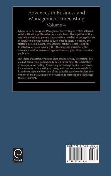 Produktbild: Advances in Business and Management Forecasting