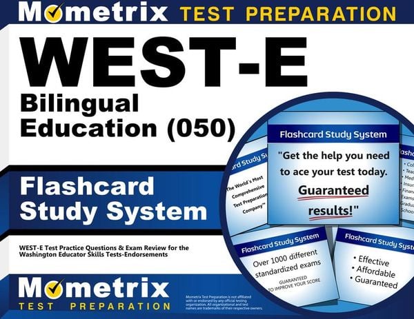 Produktbild: West-E Bilingual Education (050) Flashcard Study System