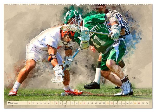 Produktbild: Ich liebe Lacrosse (hochwertiger Premium Wandkalender 2026 DIN A2 quer), Kunstdruck in Hochglanz
