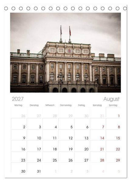 Produktbild: Tischplaner 2027 - Sankt Petersburg - "Venedig des Nordens" (A5 Tischkalender zum Aufstellen) CALVENDO
