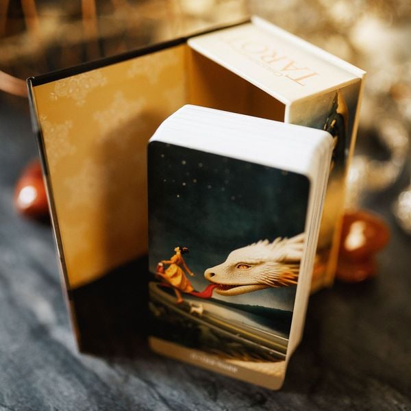 Produktbild: Christephania Tarot - 78 farbige Tarotkarten und ein 176-seitiges Booklet mit Deutungen und Legungen (nostalgisches, hochwertiges Tarotdeck)