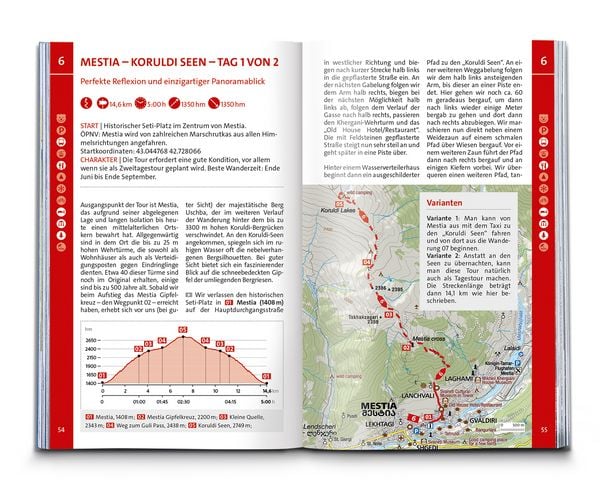 Produktbild: KOMPASS Wanderf&uuml;hrer Georgien, Kaukasus, 50 Touren mit Extra-Tourenkarte
