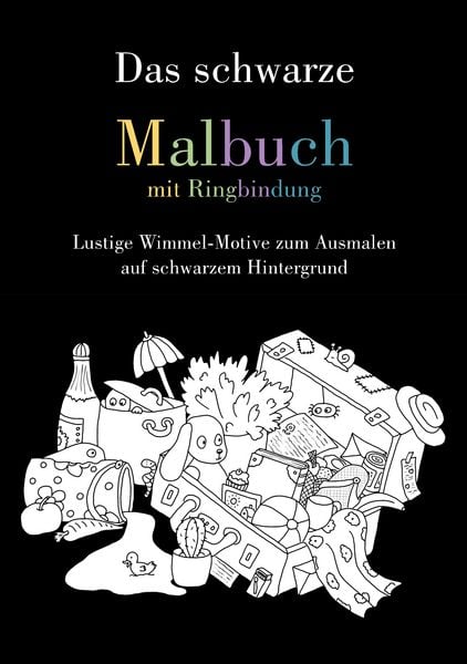 Produktbild: Das schwarze Malbuch mit Ringbindung