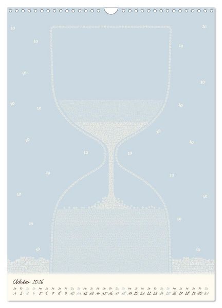 Produktbild: Zahlen rieseln durch das Jahr ... (Wandkalender 2026 DIN A3 hoch), CALVENDO Monatskalender
