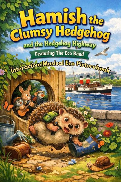 Produktbild: Hamish the Clumsy Hedgehog and the Hedgehog Highway: Interactive Musical Wildlife Adventure for Children: A Heartwarming Hedgehog Story About Friendsh