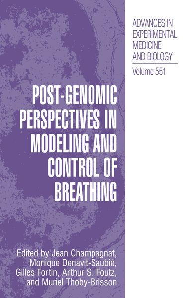 Produktbild: Post-Genomic Perspectives in Modeling and Control of Breathing