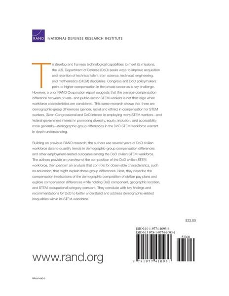 Produktbild: Demographic Diversity of the Science, Technology, Engineering, and Mathematics (Stem) Workforce in the U.S. Department of Defense