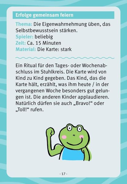 Froschlaune ... und wie geht es dir? Spielideen zum Thema Gefühle