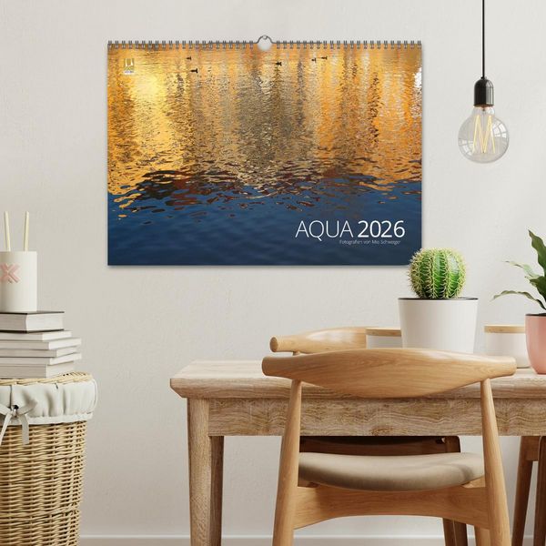 Produktbild: Aqua 2026 Fotografien von Mio Schweiger (Wandkalender 2026 DIN A3 quer), CALVENDO Monatskalender