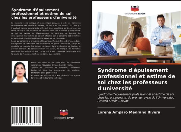 Produktbild: Syndrome d'&eacute;puisement professionnel et estime de soi chez les professeurs d'universit&eacute;
