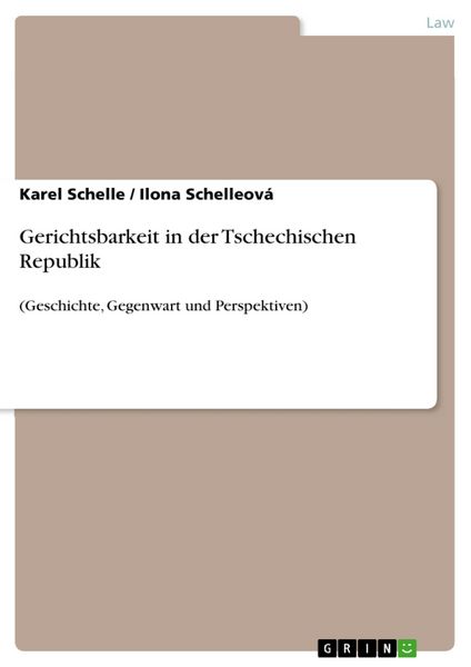 Produktbild: Gerichtsbarkeit in der Tschechischen Republik