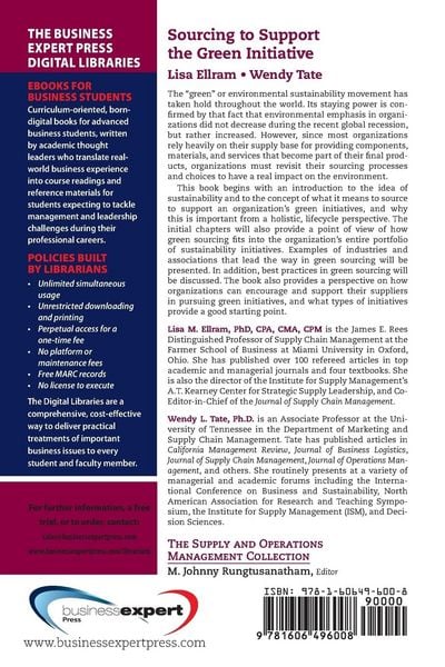 Produktbild: Sourcing to Support the Green Initiative