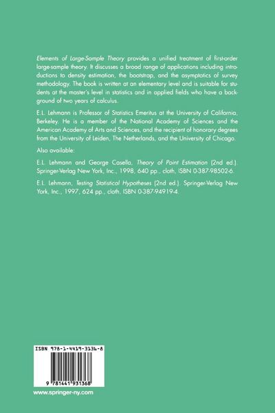 Produktbild: Elements of Large-Sample Theory