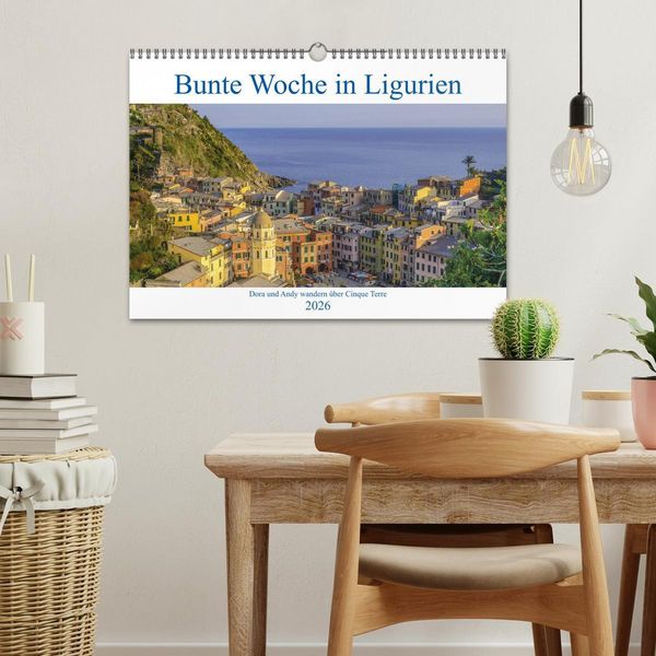 Produktbild: Bunte Woche in Ligurien (Wandkalender 2026 DIN A3 quer), CALVENDO Monatskalender