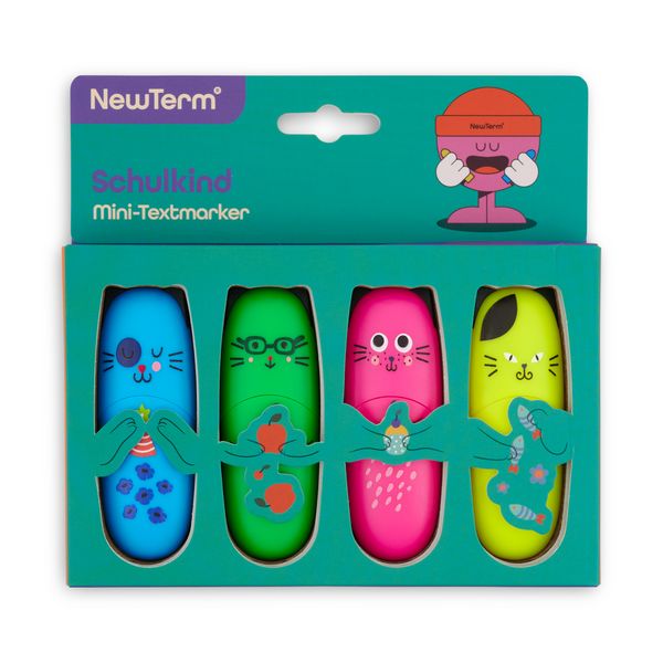 Produktbild: 4er Set Mini-Textmarker