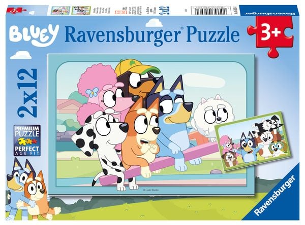 Produktbild: Kinderpuzzle 2x12 Teile - Spa&szlig; mit Bluey
