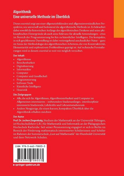 Produktbild: Algorithmik Eine universelle Methode im &Uuml;berblick