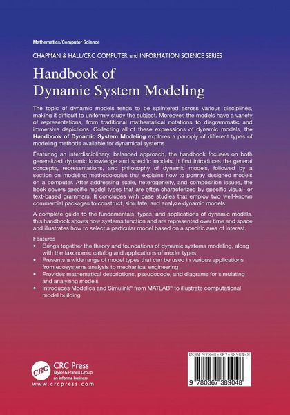 Produktbild: Handbook of Dynamic System Modeling