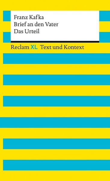 Produktbild: Brief an den Vater &middot; Das Urteil. Textausgabe mit Kommentar und Materialien