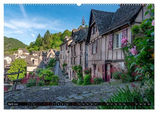 Produktbild: Conques ist eine wichtige Station am franz&ouml;sischen Jakobsweg (Wandkalender 2026 DIN A2 quer), CALVENDO Monatskalender